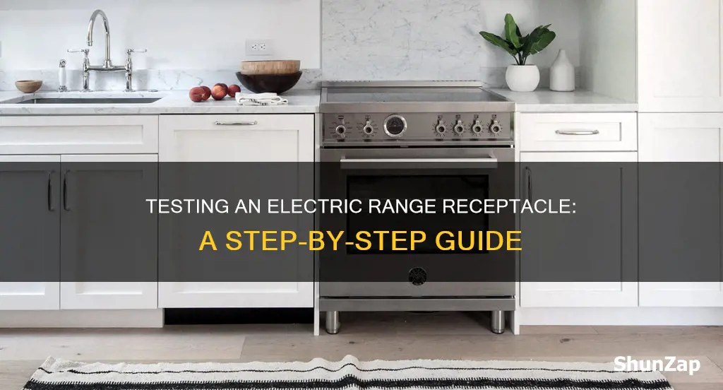 how to test an electric range receptacle