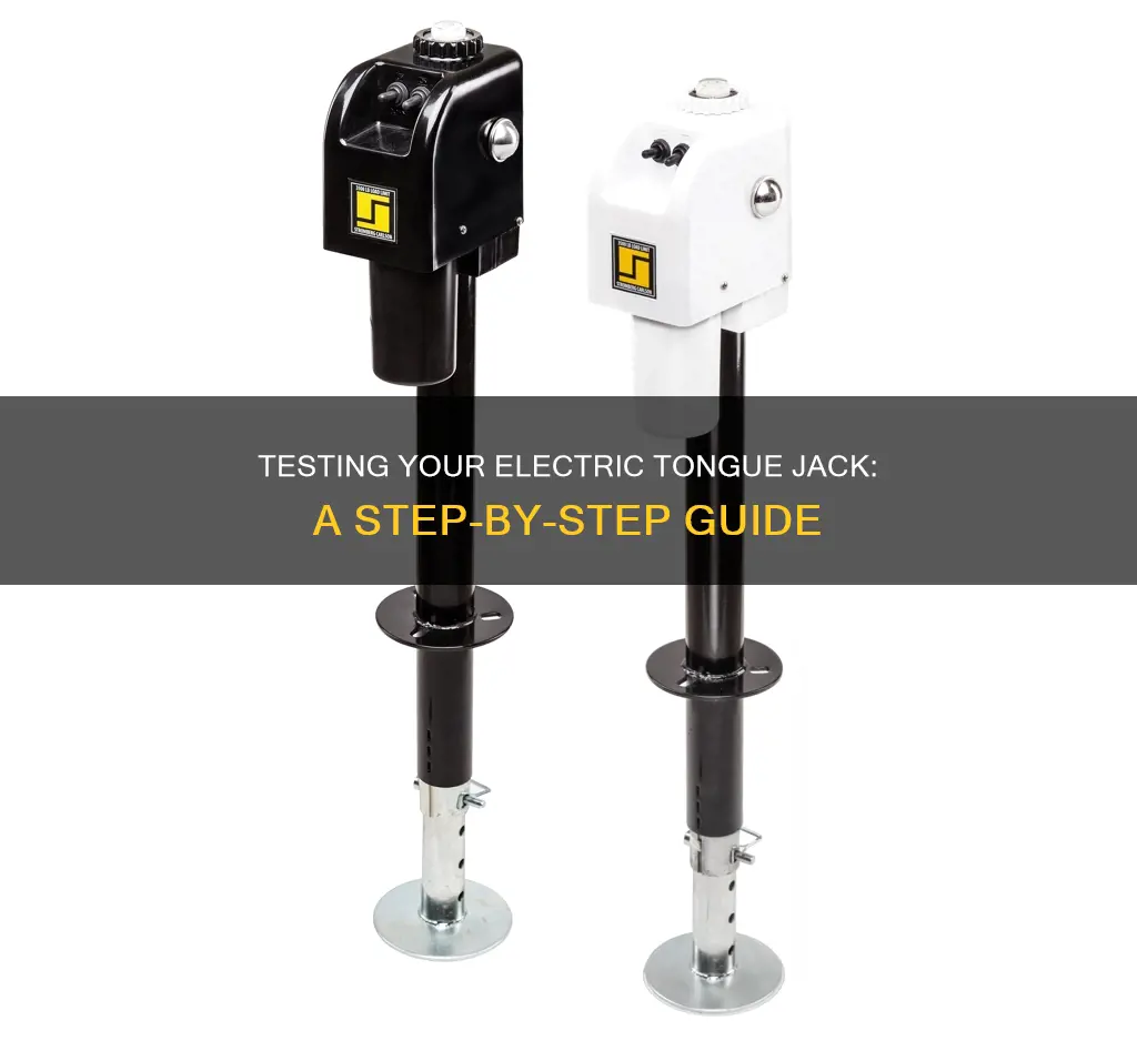 how to test an electric tongue jack