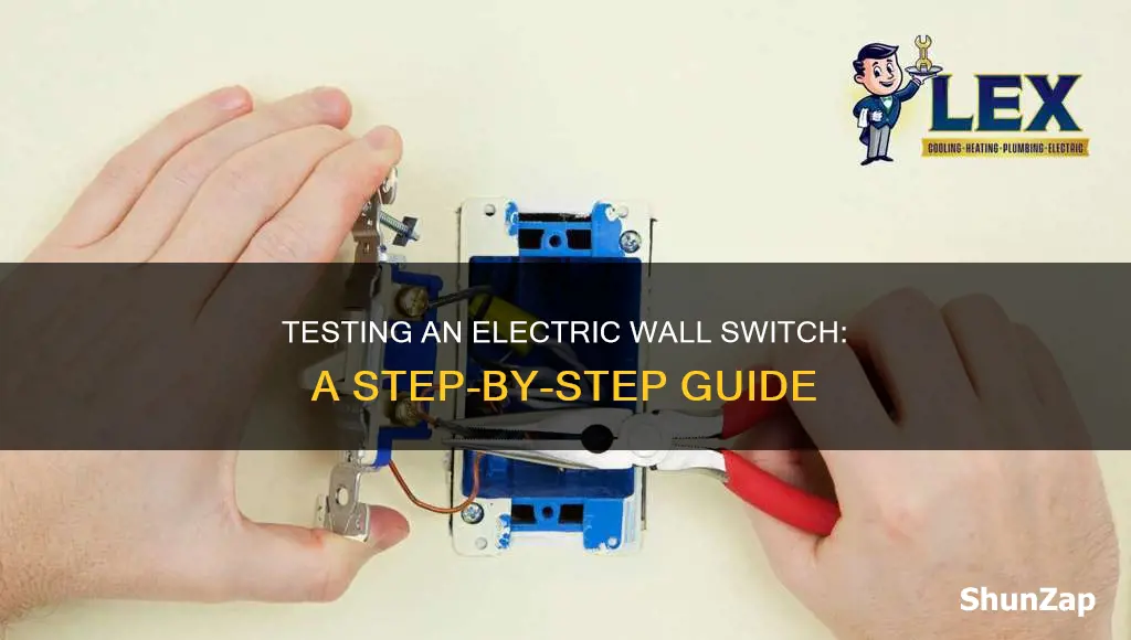 how to test an electric wall switch