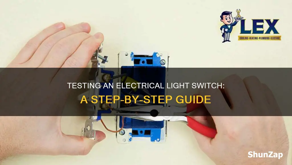 how to test an electrical light switch