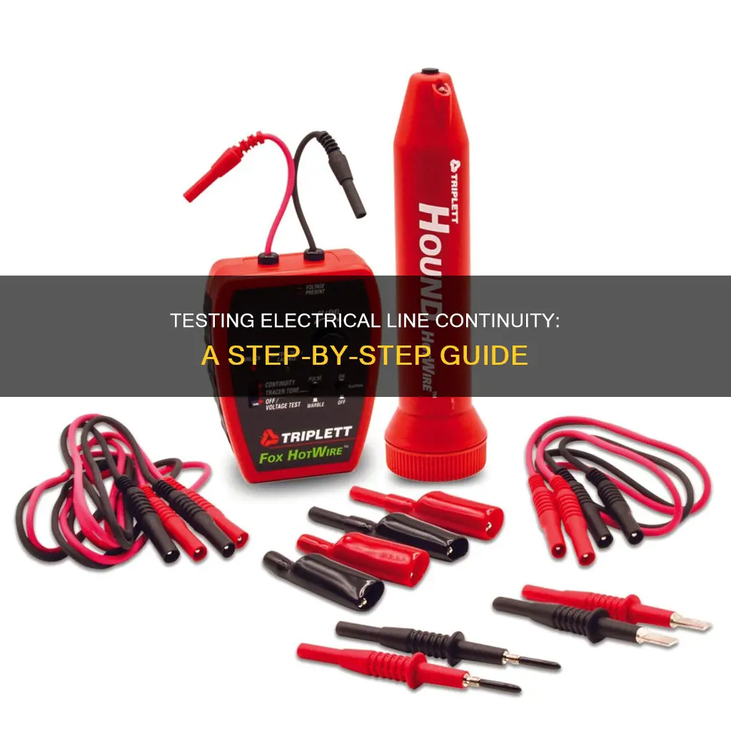 how to test an electrical line continuitity