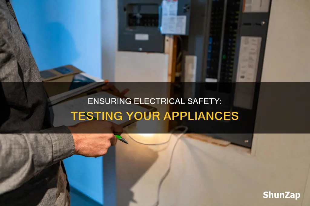 how to test appliances for electrical safety