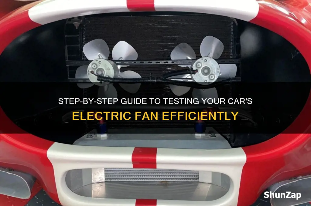 how to test car electric fan