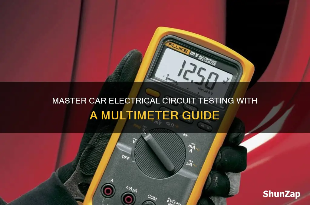 how to test car electrical circuit using a multimeter