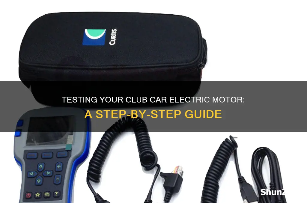 how to test club car electric motor