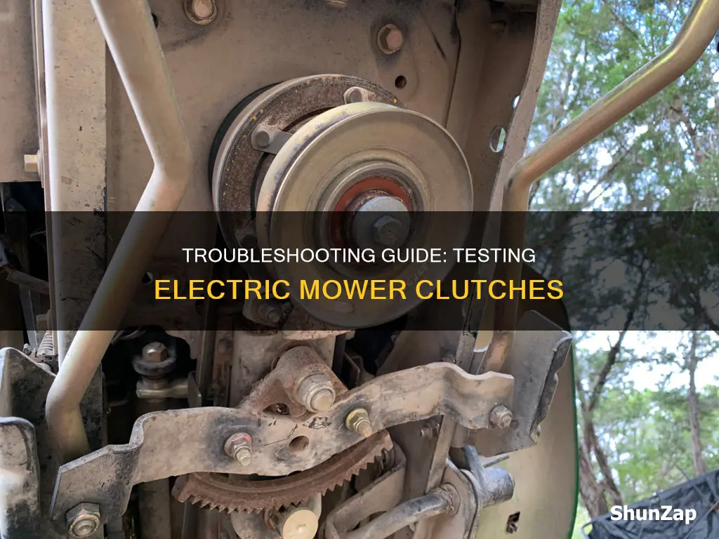 how to test electric clutch on mower