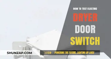Testing an Electric Dryer Door Switch: A Step-by-Step Guide