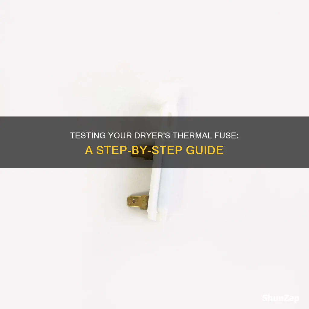 how to test electric dryer thermal fuse
