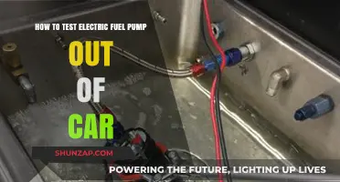 Testing Your Electric Fuel Pump: A Step-by-Step Out-of-Car Guide