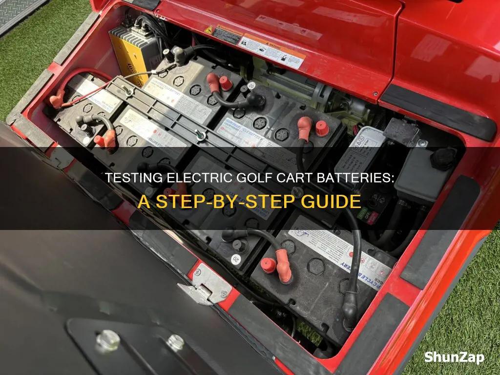 how to test electric golf cart batteries