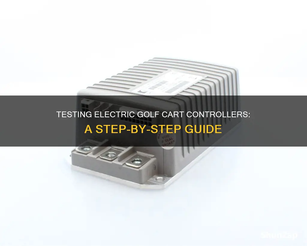 how to test electric golf cart controller