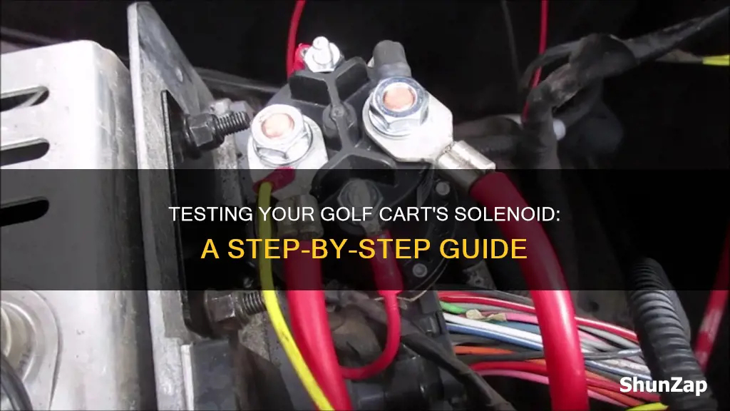 how to test electric golf cart solenoid
