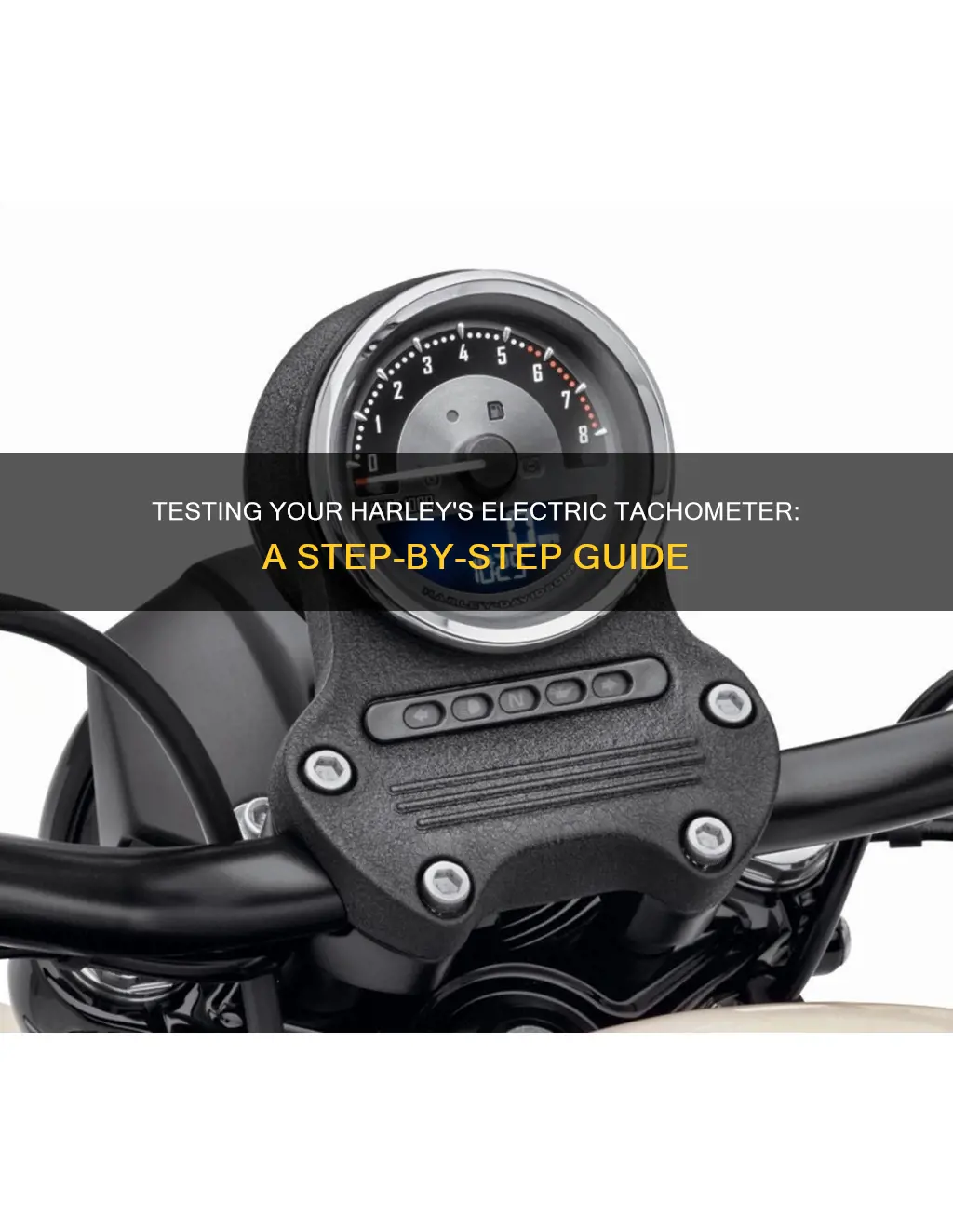 how to test electric tachometer on harley