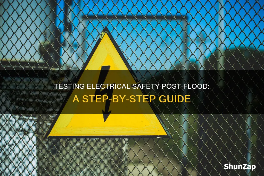 how to test electrical after burst pipe