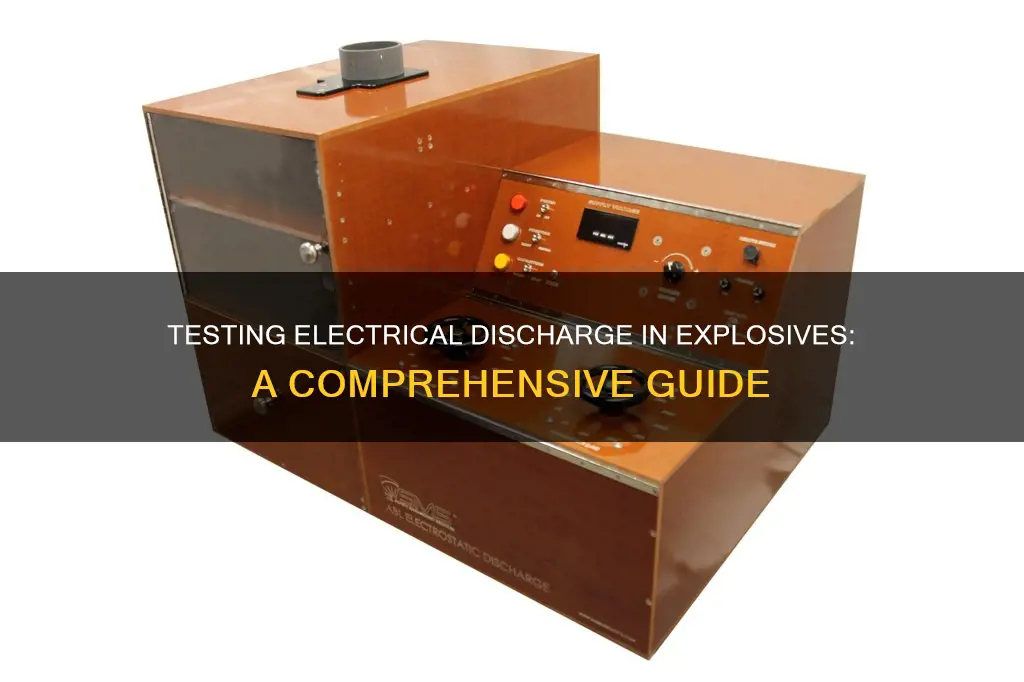 how to test electrical discarge in expolosives