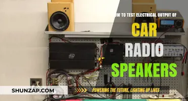 Testing Car Radio Speaker Electrical Output: A Step-by-Step Guide