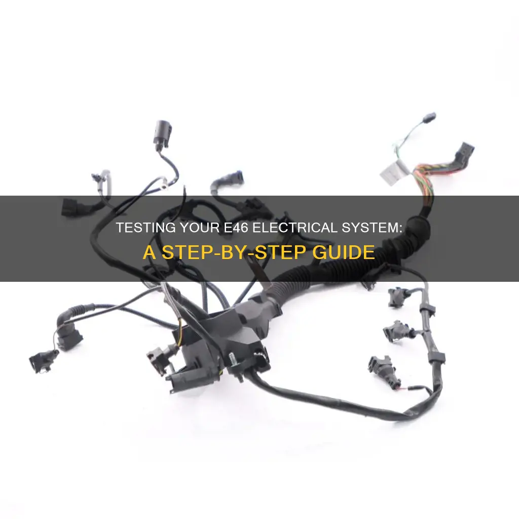 how to test electrical system in e46
