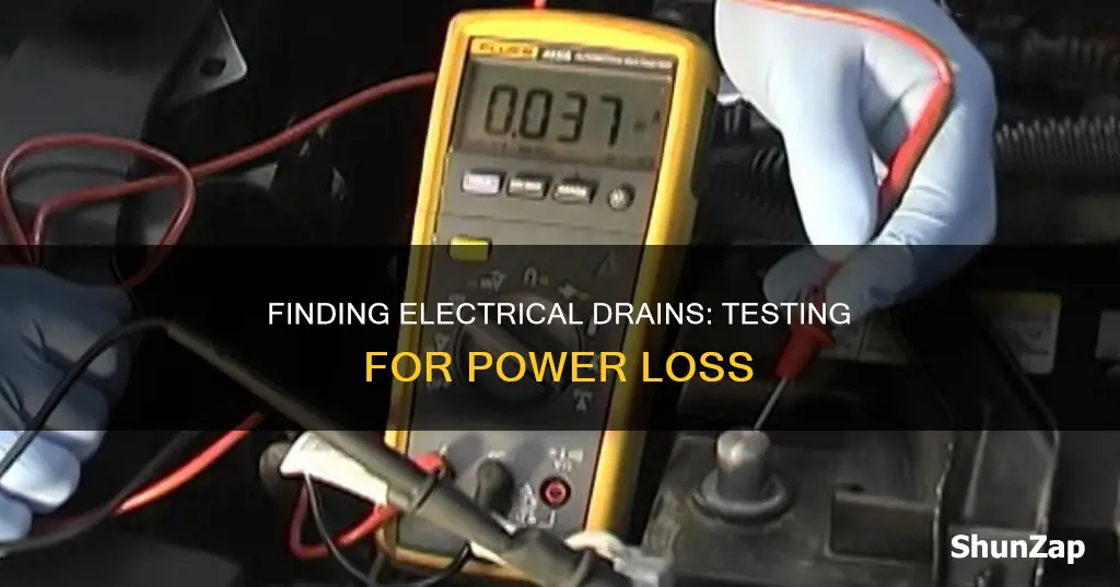 how to test for an electric draw