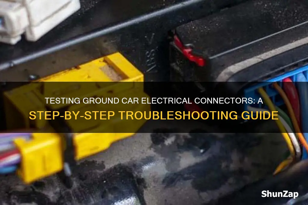 how to test for ground car electrical connector