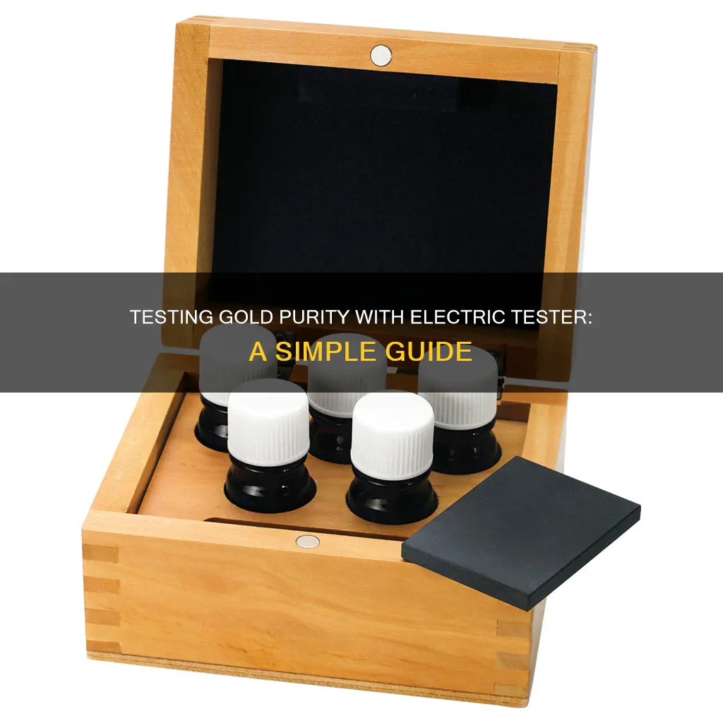 how to test gold with electric tester