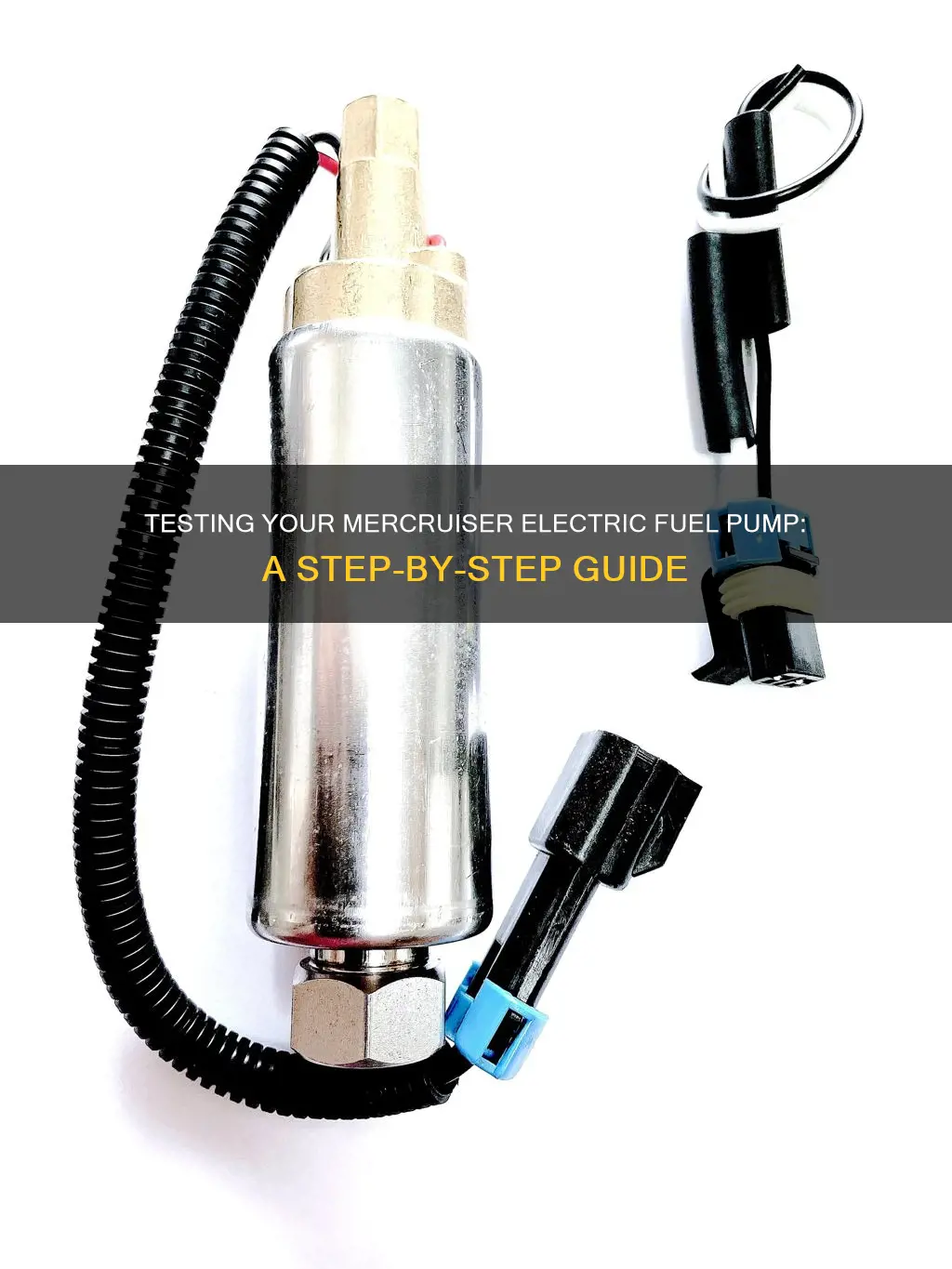 how to test mercruiser electric fuel pump