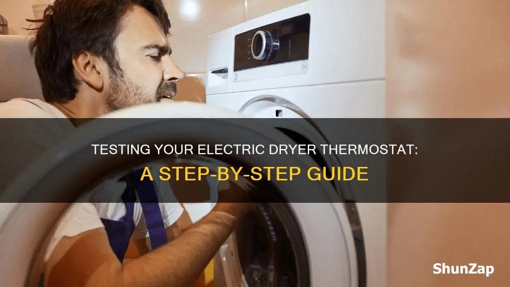 how to test thermostat on electric dryer