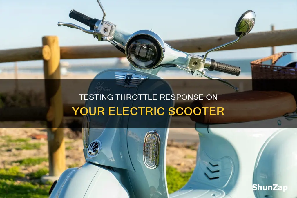 how to test throttle on electric scooter