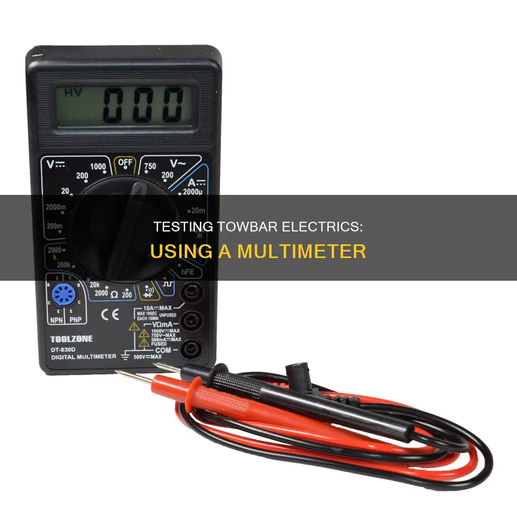 how to test towbar electrics with multimeter