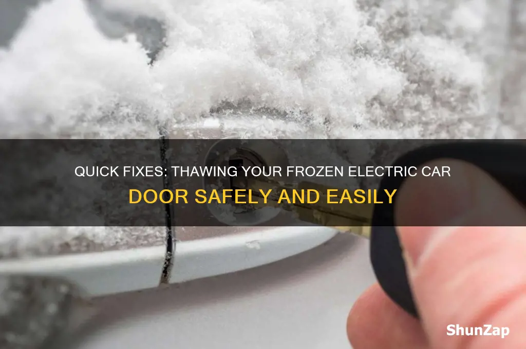 how to thaw a frozen electric car door