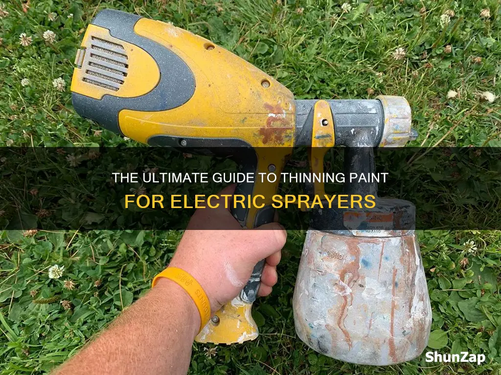 how to thin paint for electric sprayer