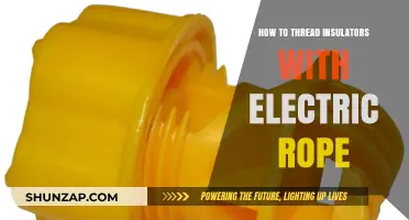 Threading Insulators: Electric Rope Installation Guide