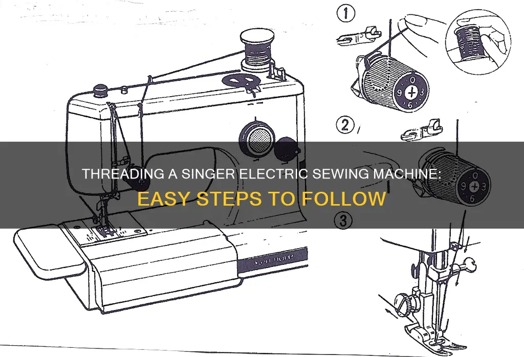 how to thread singer electric sewing machine