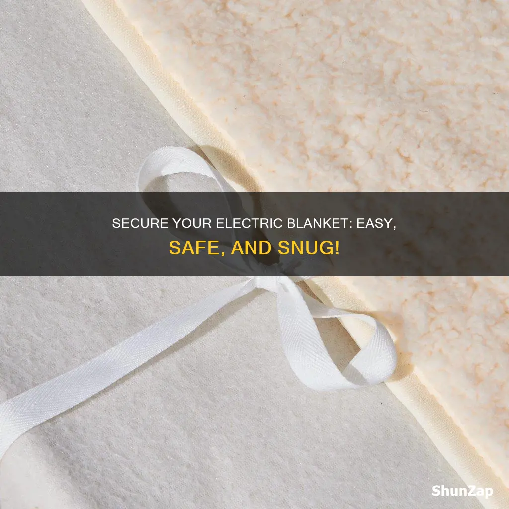 how to tie down an electric blanket