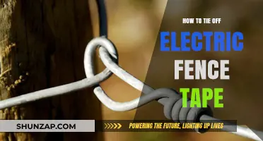 Electric Fence Tape: Tying it Off Securely