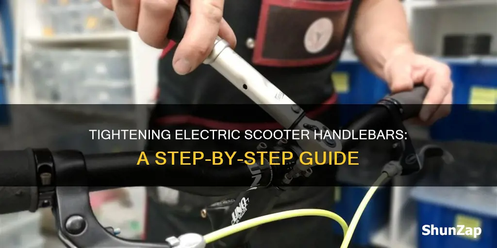 how to tighten handlebars on electric scooter