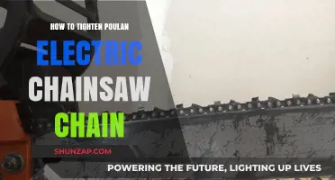 Tightening Your Poulan Electric Chainsaw Chain: A Step-by-Step Guide