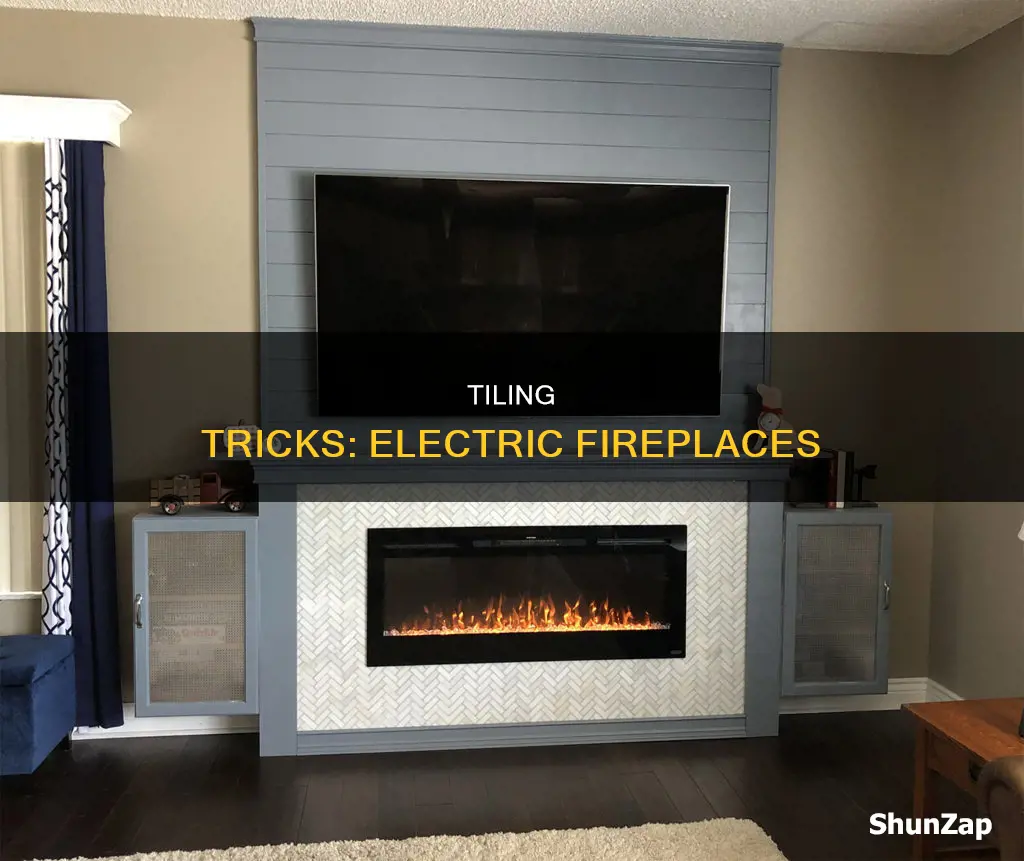 how to tile around an electric fireplace