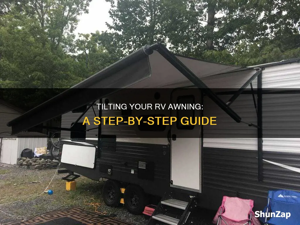 how to tilt an electric rv awning