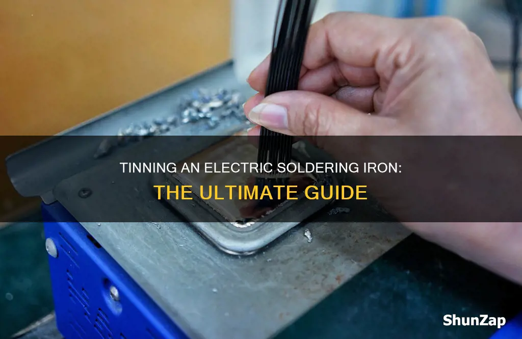 how to tin an electric soldering iron