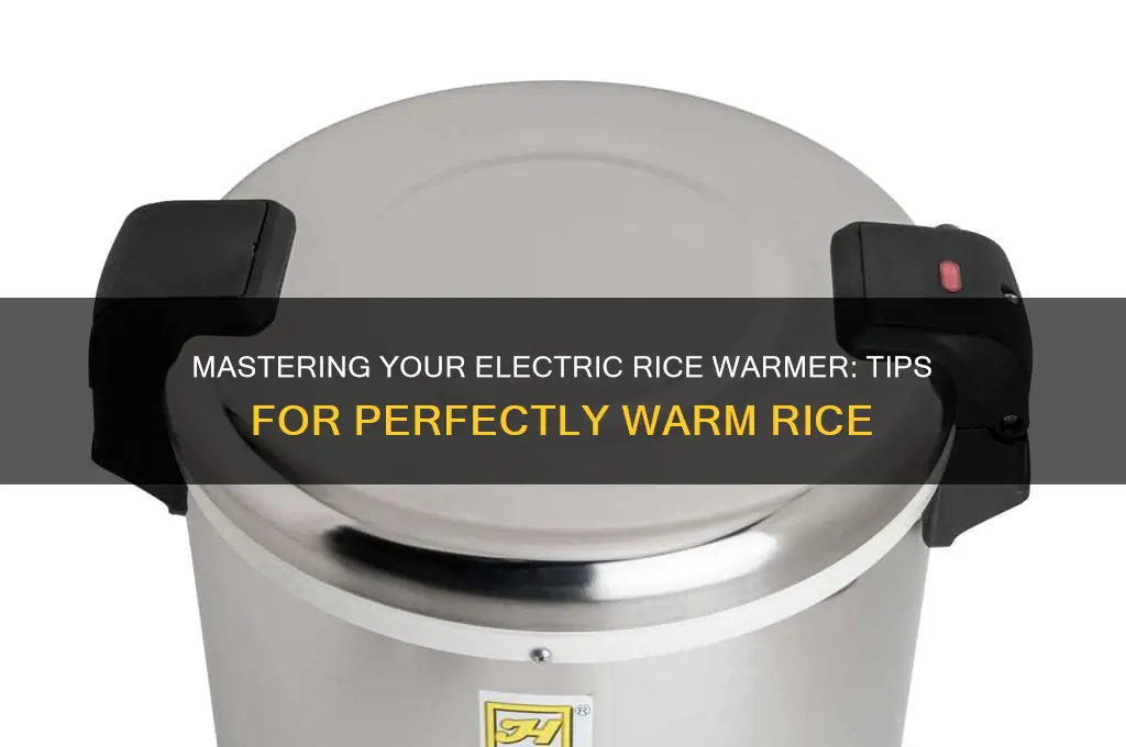 how to to use electric rice warmer