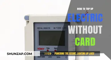 Topping Up Electric: No Card, No Problem
