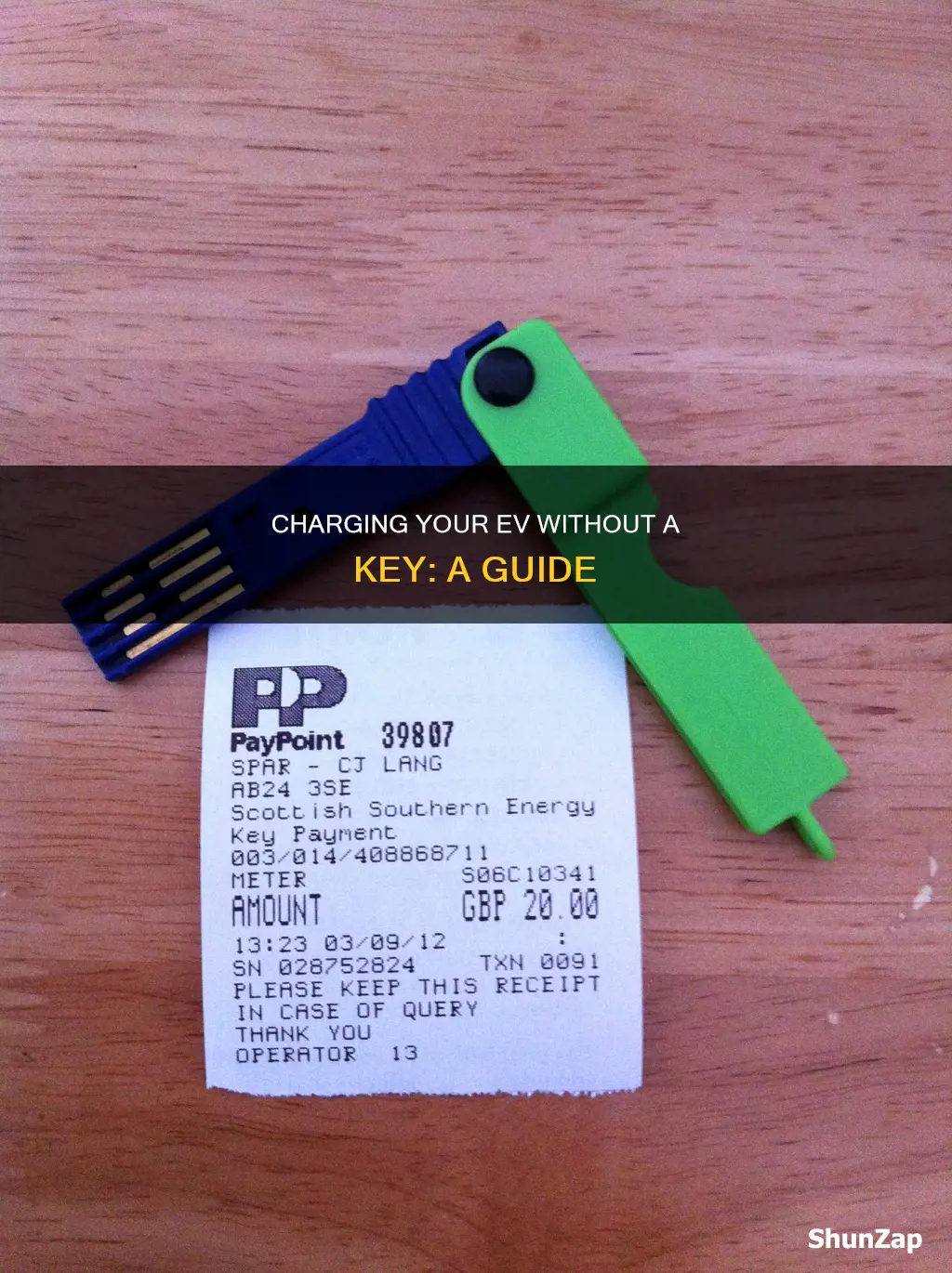 how to top up electric without key
