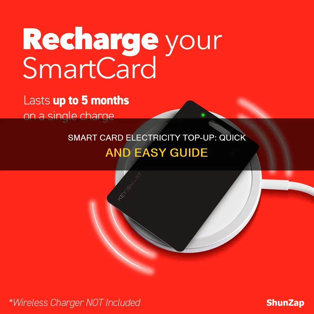 how to top up electricity smart card