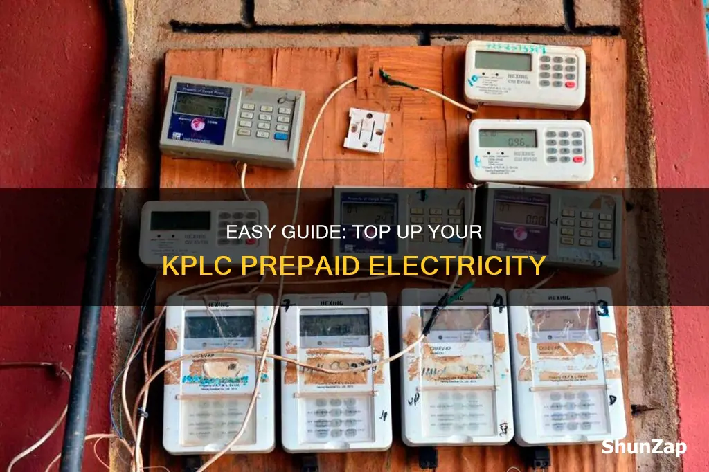 how to top up prepaid electricity kplc