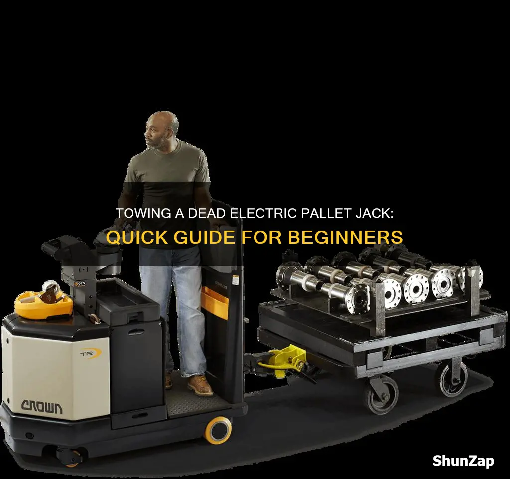 how to tow dead electric pallet jack