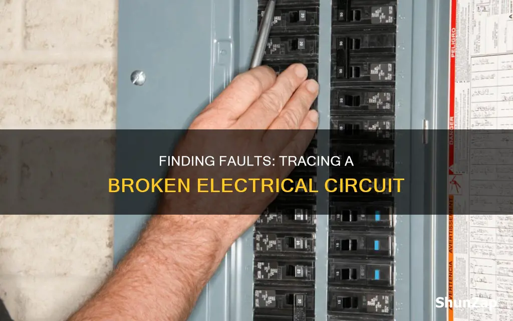 how to trace a broken electrical circuit