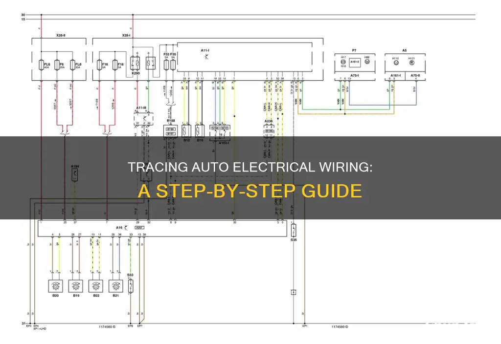 how to trace an automotive electrical wiring
