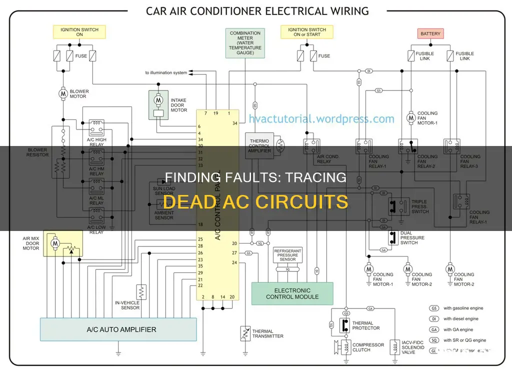 how to trace dead electrical ac diagram