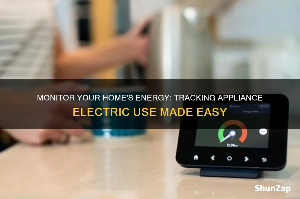 how to track appliance electric use