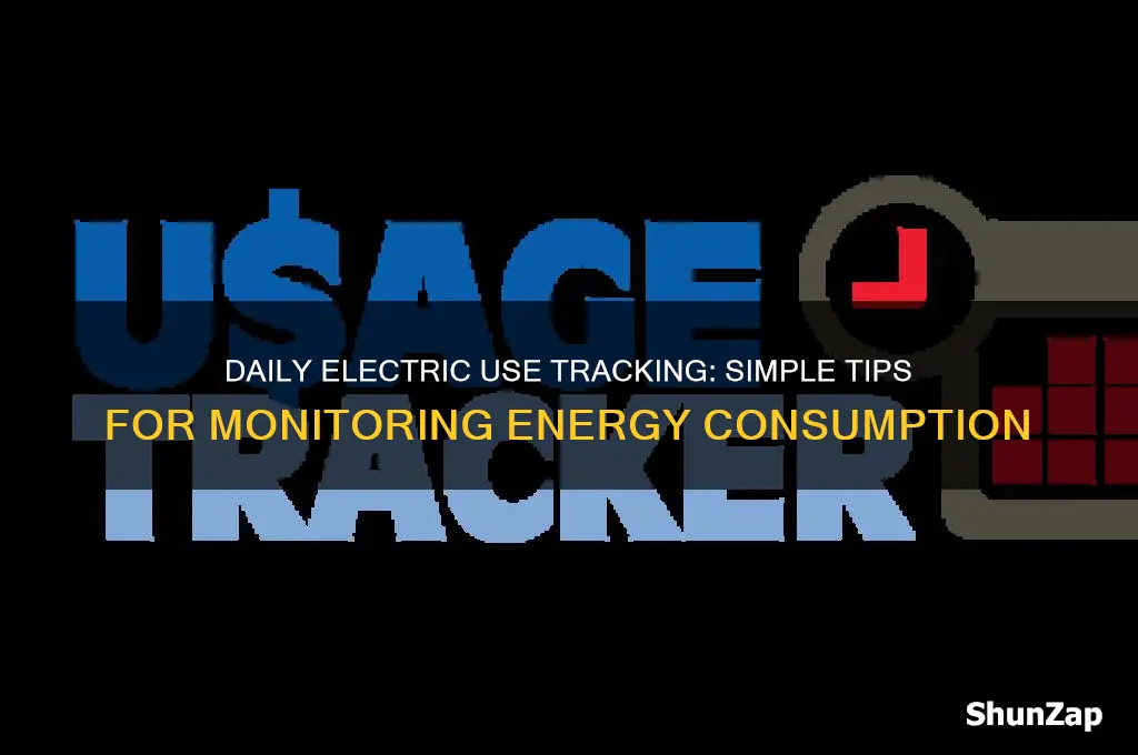 how to track electric use daily